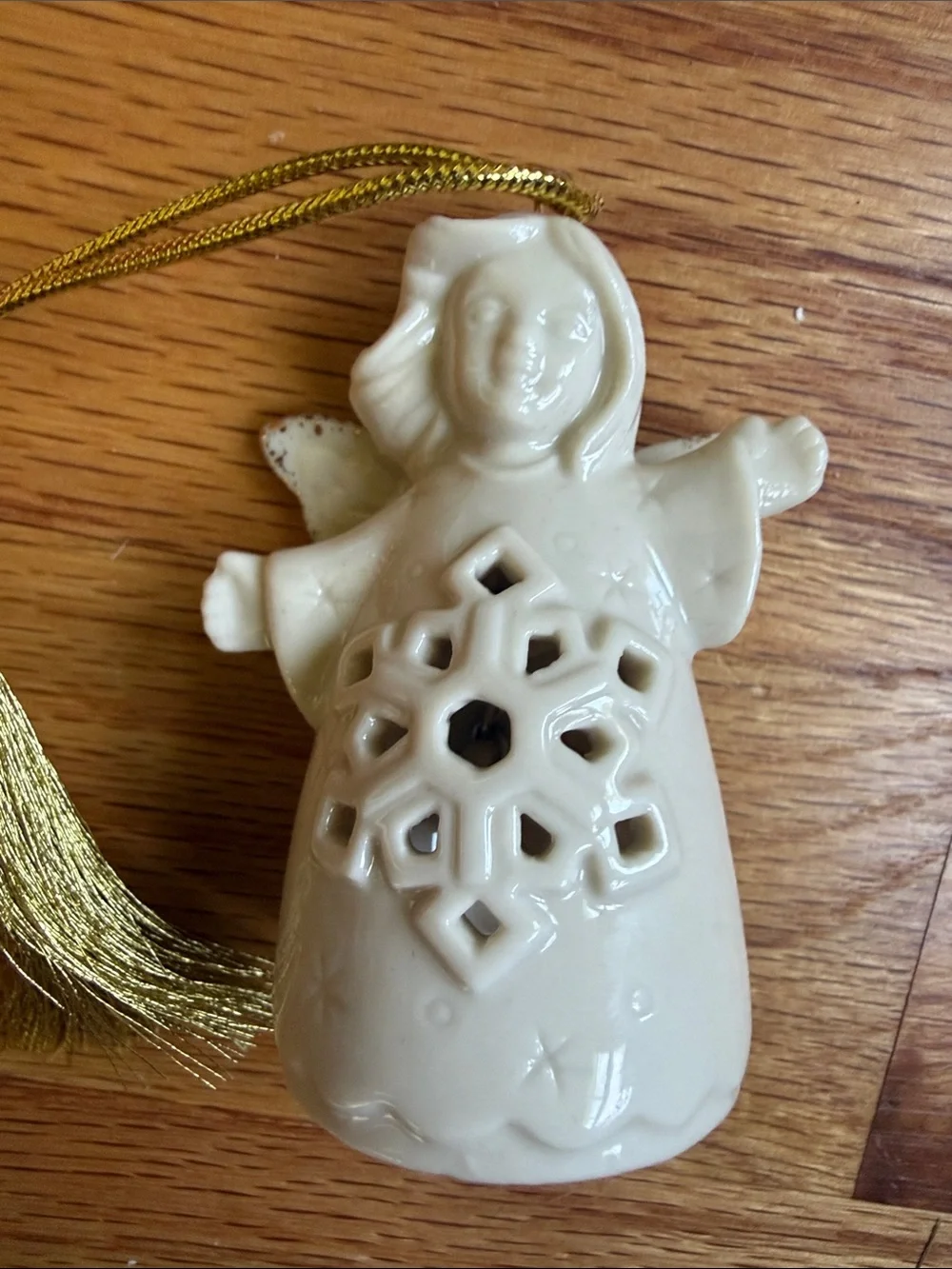 Lenox Angel Wishes Snowflake Bell Ornament new in box